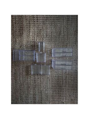 Seven Piece Unbranded Clear Acrylic Makeup Organizers/Storage One Size